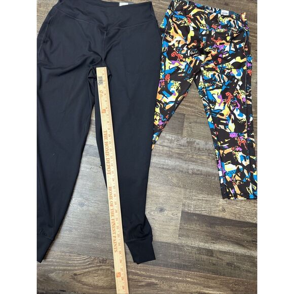 Tek Gear Women's Lot Multicolor Print Hi-Rise Capris Size M NWT Black - Picture 5 of 14